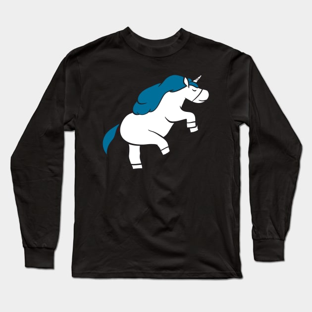 Unicorn In Daily Life Long Sleeve T-Shirt by KsuAnn